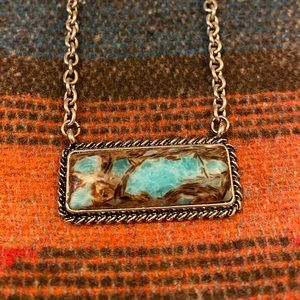 Brown and turquoise necklace